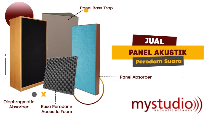 Jual Panel Akustik Peredam Suara | Panel Absorber - Busa Peredam Acoustic Foam - Panel Bass Trap